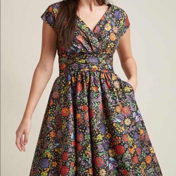 Retrolicious Dresses & Skirts - Retrolicious We're All Marvelous Here A-Line Dress